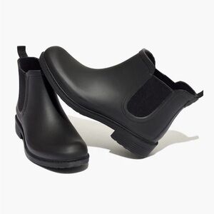 Madewell Black Ankle Rain Boots